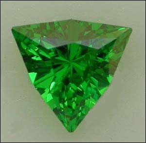 TSAVORITE GARNET CUSTOM CUT TRILLION (AFRICA) -- .34 CT.